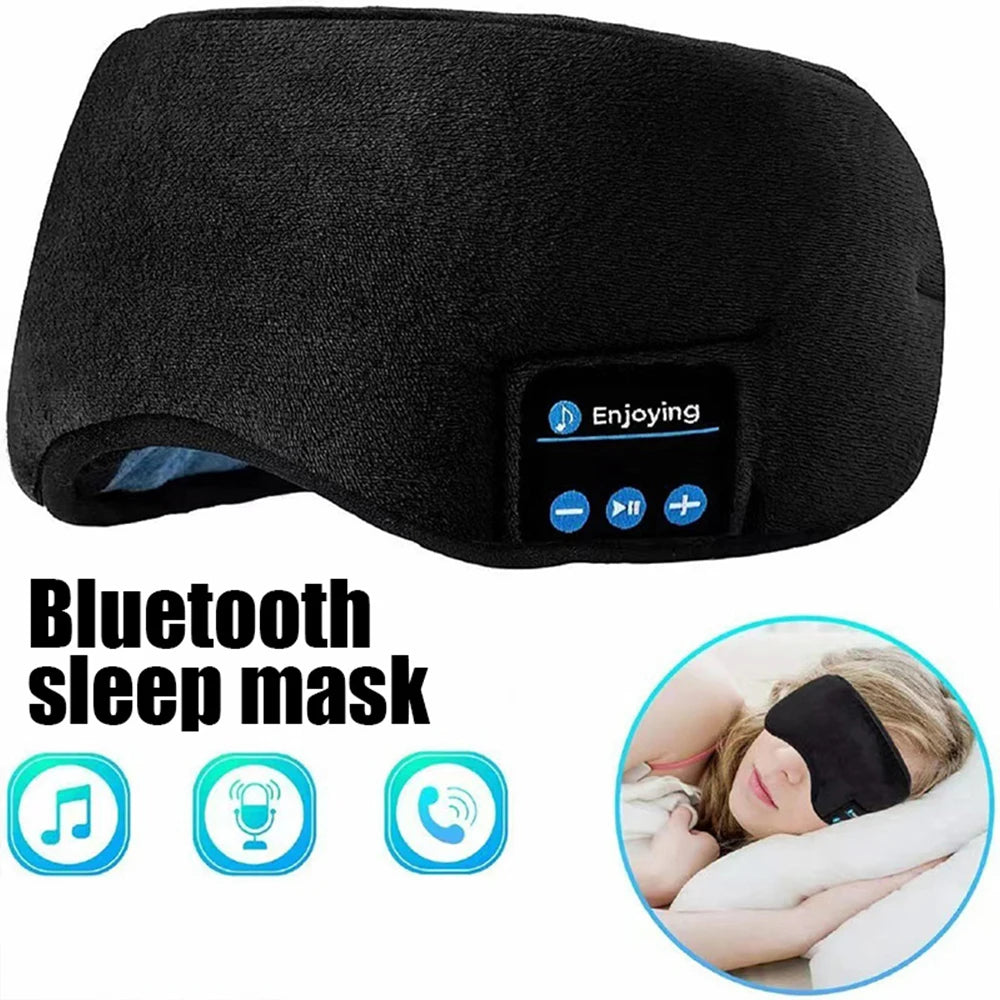 Fones de ouvido Bluetooth Fone Esportes Faixa de dormir Fones de ouvido sem fio elásticos Música Máscara de olho Faixa de fone de ouvido sem fio Bluetooth